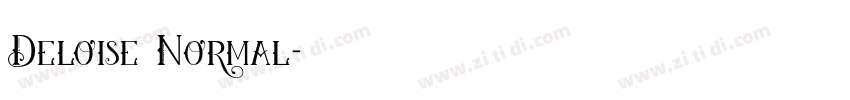 Deloise Normal字体转换 Deloise Normal字体转换